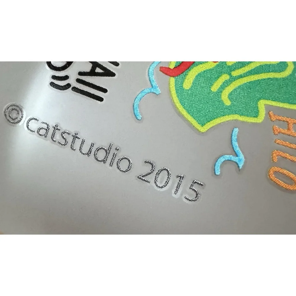Hawaii Aloha Frosted‎ Pint Glass CatStudio 2015 Hawaiian Islands Travel Souvenir